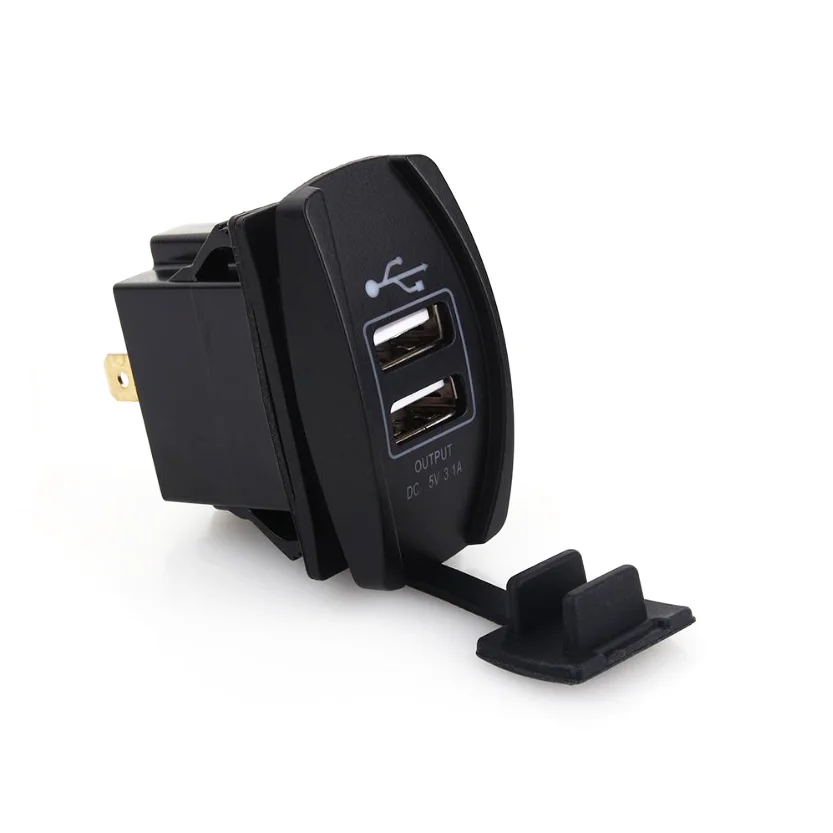 Автомобильные переключатели ARB с двумя USB-портами постоянный ток 12-24 В синяя светодиодная подсветка 5 3 1 А
