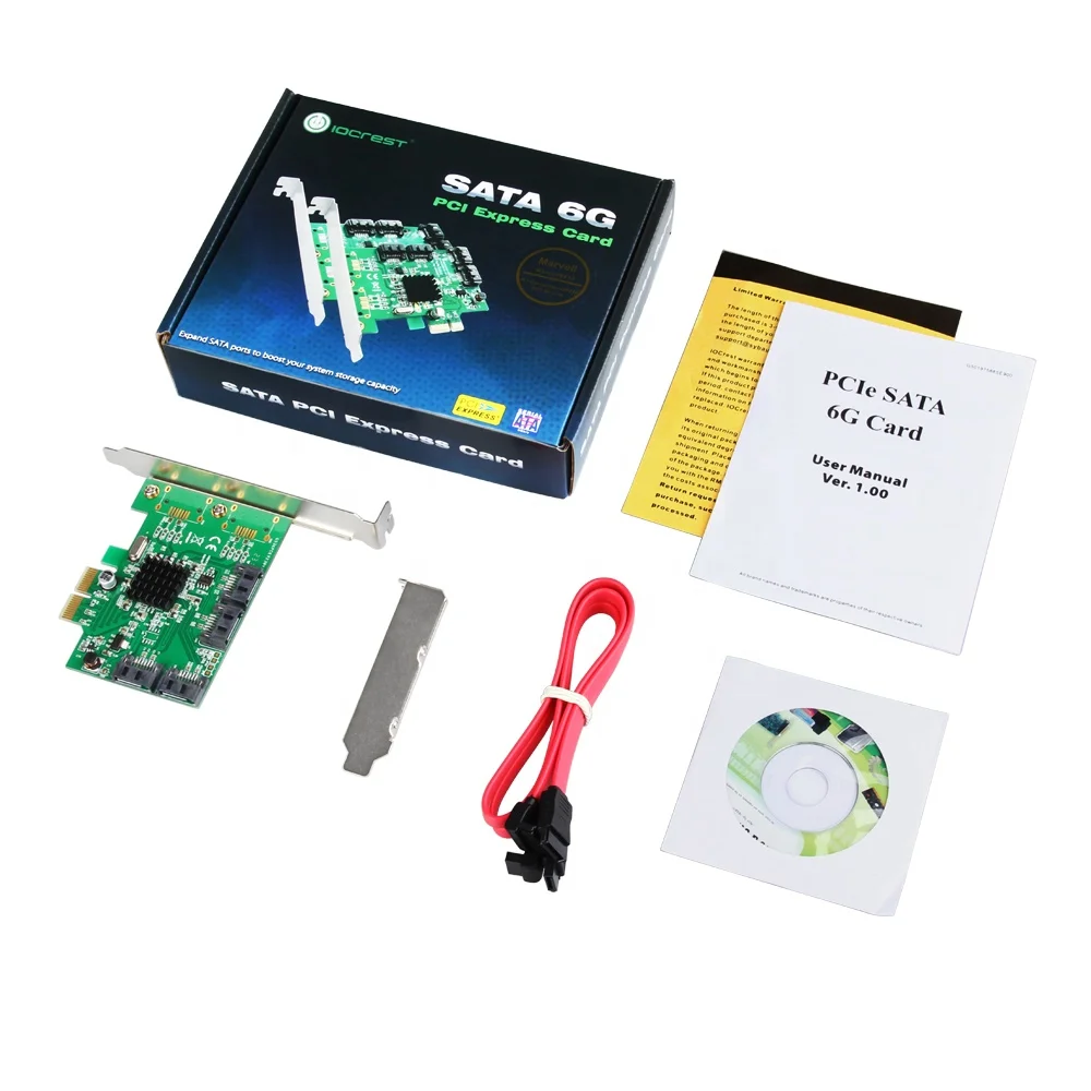  Плата контроллера Marvell 88SE9230 SATA 6 ГБ PCI-e PCI express на 4 порта III 3