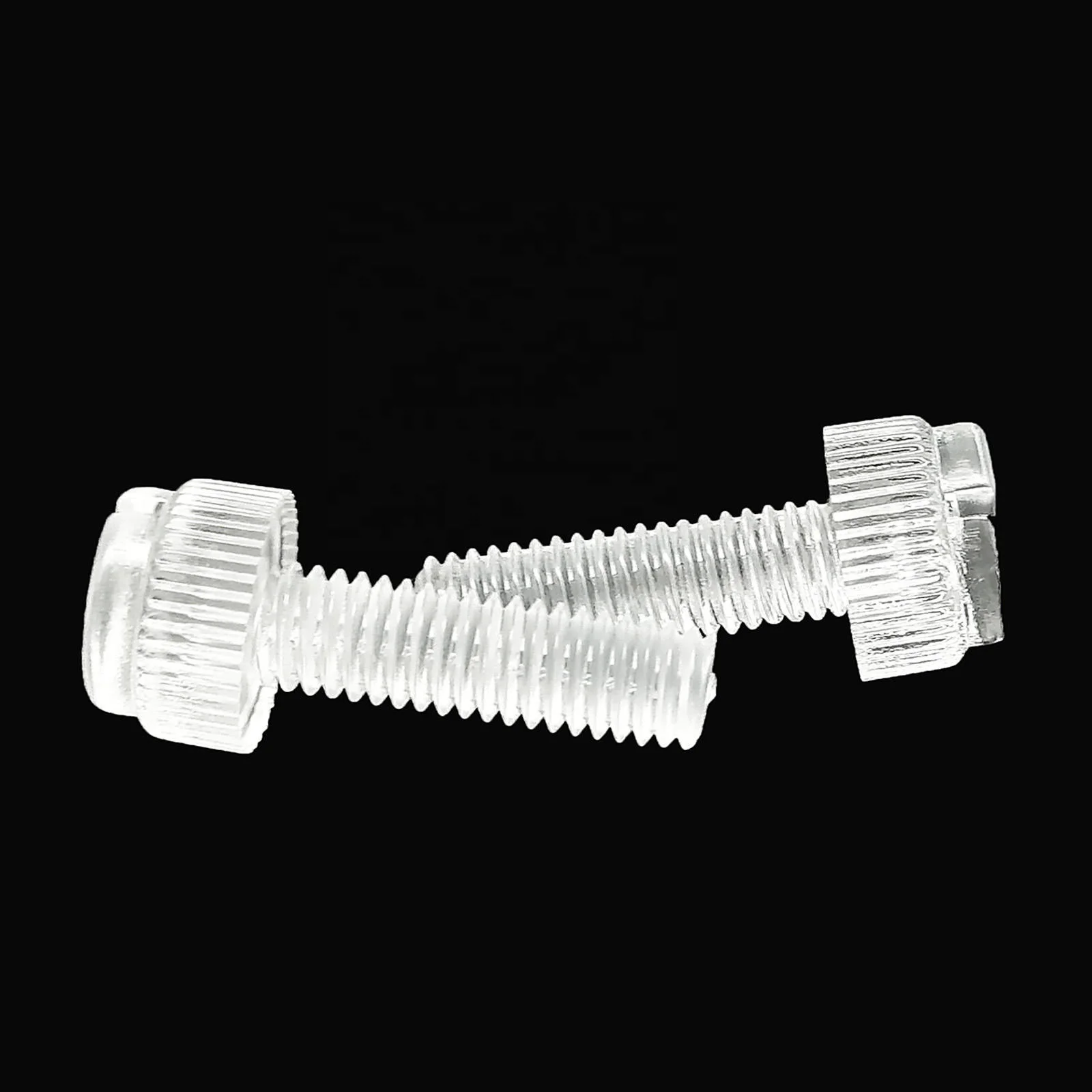M3 M4 M5 M6 M8 Adjust DIY Acrylic Clear Transparent Plastic Knurl Slotted Head Knurled Twist screw Hand Tighten Thumb Bolt Screw