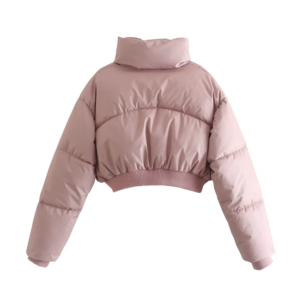New Premium Women Crop Top Bubble Jacket Most Warm Women Crop Top Bubble Jacket  Top Bubble Jacket Long Sleeves Women Crop