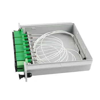 FTTH Sunet 1x8 SC/UPC SC/APC Cassette Card LGX Module 1:8 Ports Fiber Optical PLC Splitter