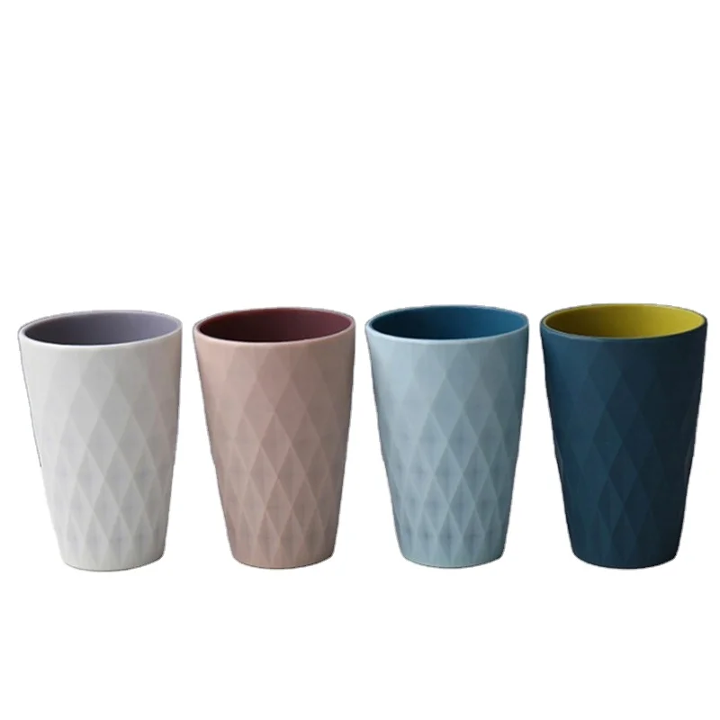 High Quality Simple Style Smooth Edge Plastic PP Bathroom Round Toothbrush Cup