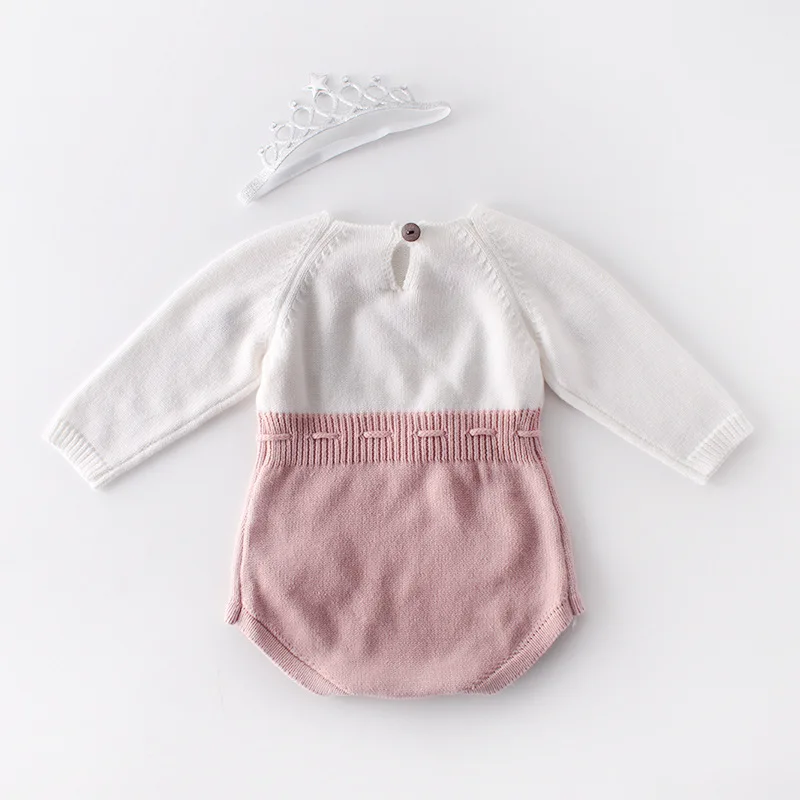 clothes for babies hand embroidered sweater knitting wool conjoined clothing bag used for travel fart ah climb clothes