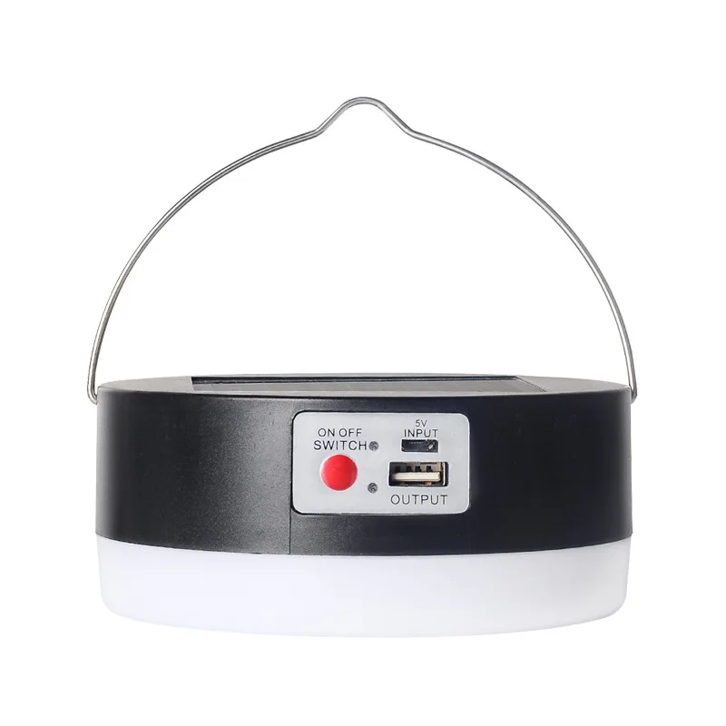 New solar rechargeable portable power failure emergency bulb lamp outdoor mobile phone computer charging camping lamp