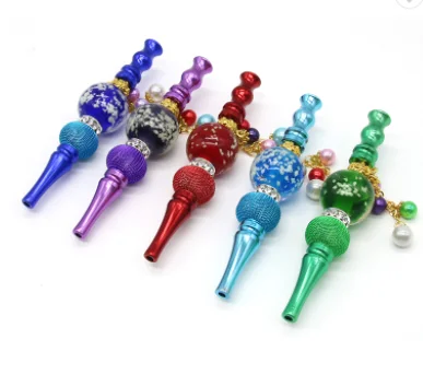 DIY women protect nails hookah mouth tips smoking accessories bling holder Hookah accessories