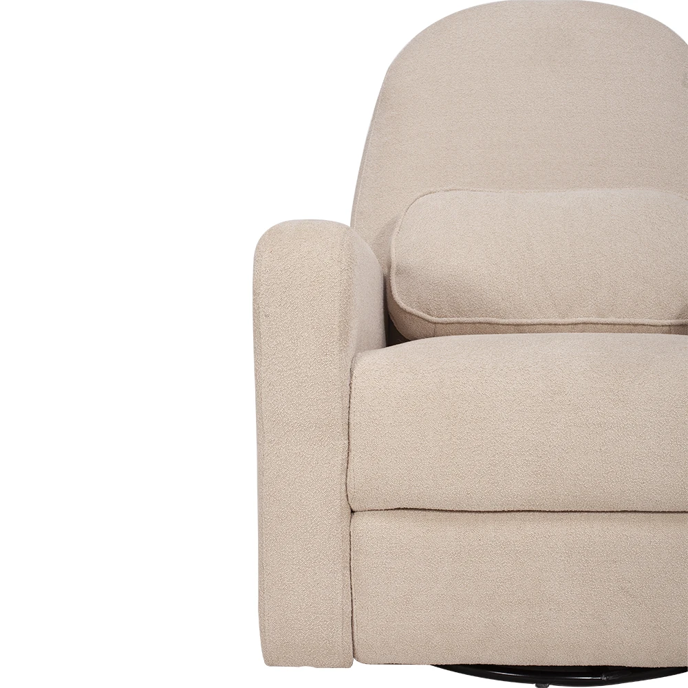 Sans Modern Luxury Fabric Manual Swivel Glider Rocking Chair Recliner