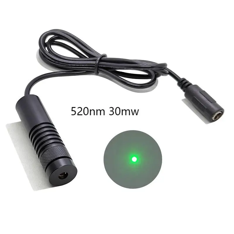 16X60mm 520nm 30mW External focusing Green laser module Green positioning and aiming laser head emitter