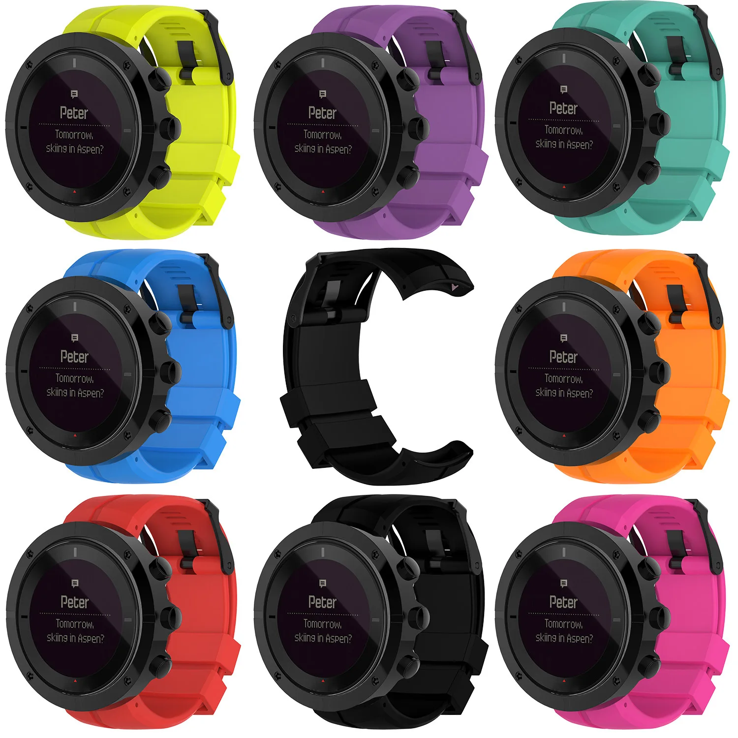 YHQ Модный Резиновый сменный ремешок для SUUNTO KAILASH аксессуары смарт-часов