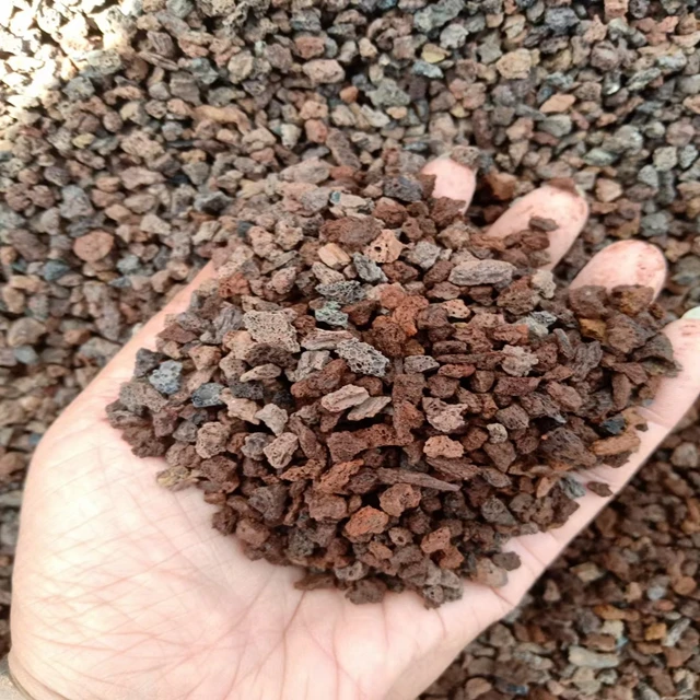 Factory price volcanic stone for Filter media natural volcanic stone aquarium lava rock hot sale 2025