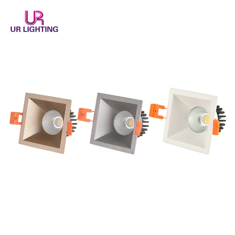 
High efficiency transparent light office shop COB 7w cob LED ceiling spotlights 