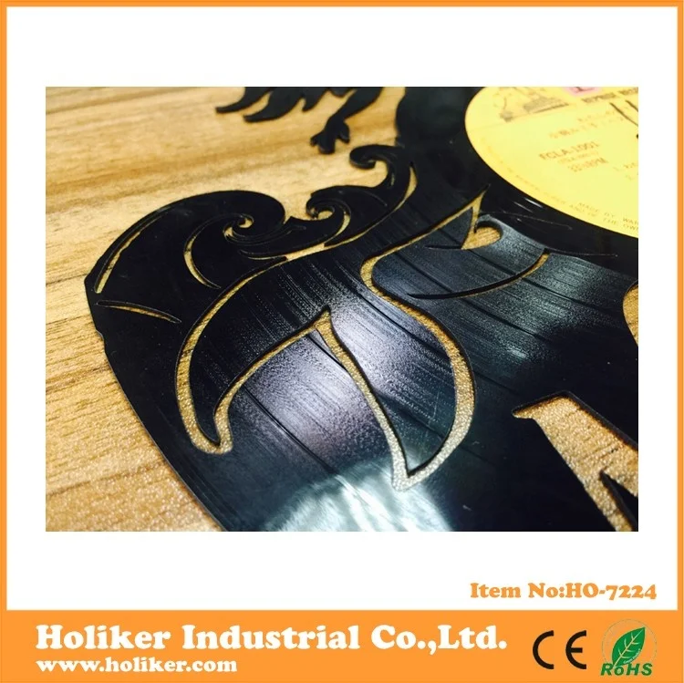 black vinyl record LP CD wall clock with popular style decorative