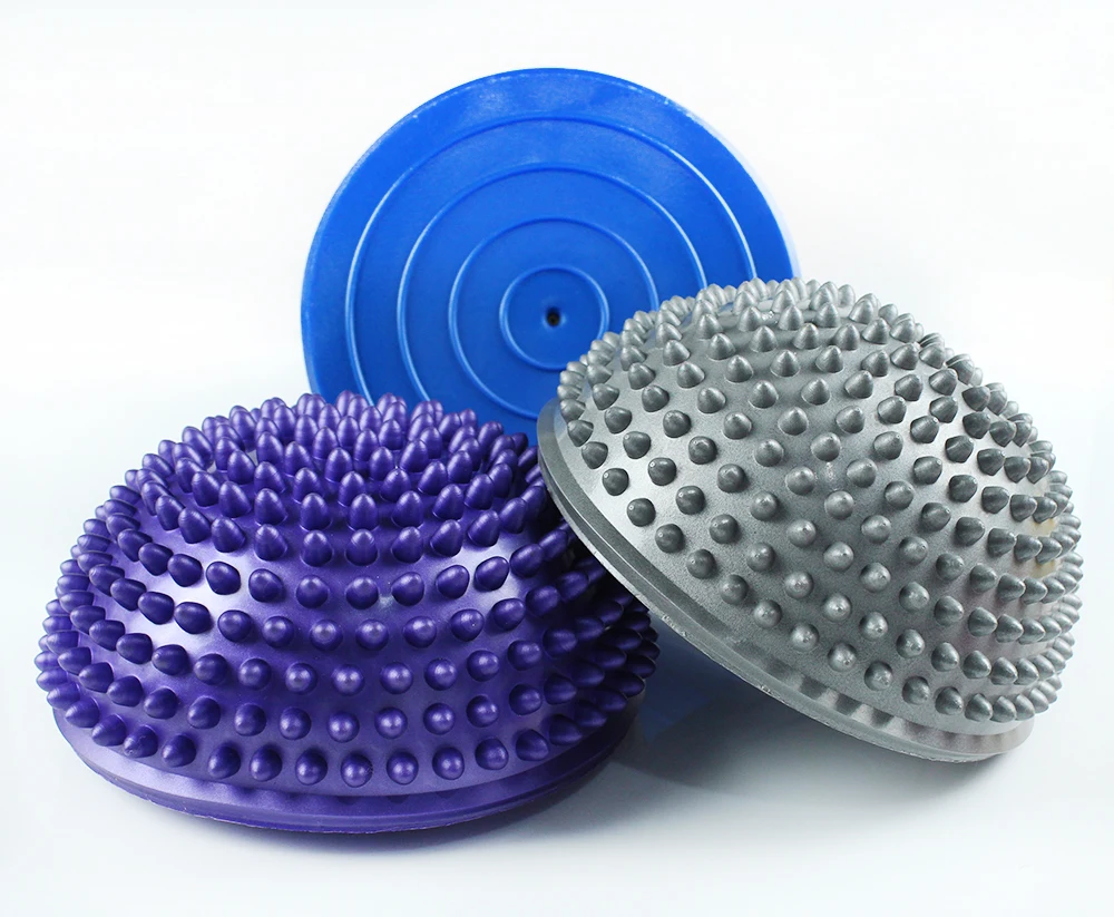 Custom Gymnastic Massage Ball Half Round Ball Balance Pods Foot Massager Myofascial Release Yoga Balance Spiky Massager Ball