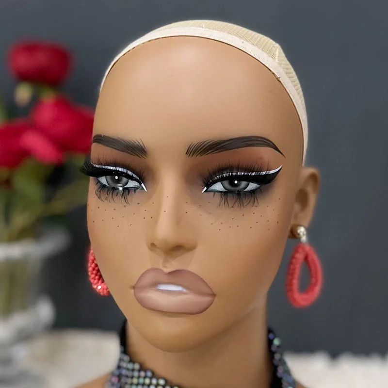 Wholesale Wig Realist Mannequin Head with Shoulders and Makeup for Wig Display