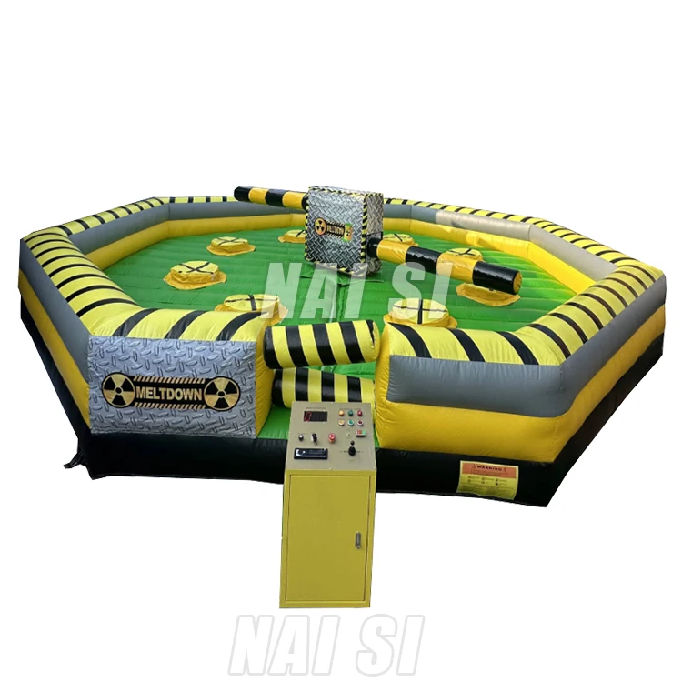 Custom Kids Rodeo Bull Adults Bull Riding Machine Inflatable Wipeout Game Obstacle Mechanical Bull Ride For Adult Parties