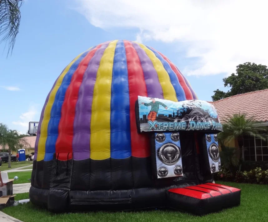 Hot Selling Round Inflatable Disco Bounce House Dome for Dance Party Bouncy Castle