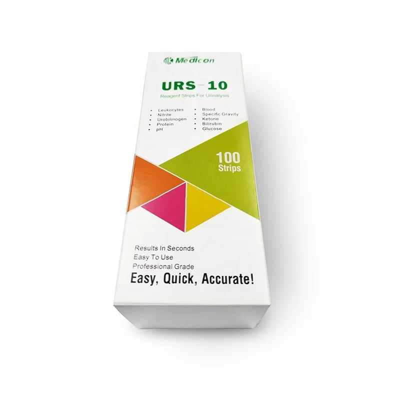Medicon Medical Urine Reagent Strip 10 Parameter Urine Strips For Urine Analyzer