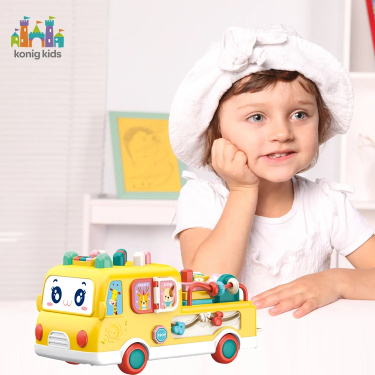Konig Kids Para Plastic Musical Bus Learning Toy Educational Baby Toy Car
