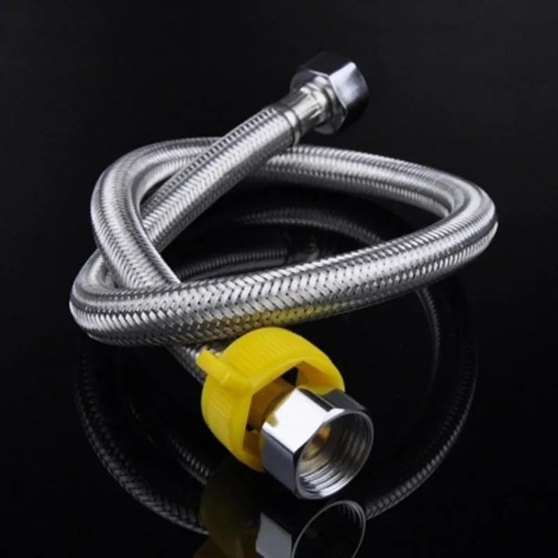 salon 304 stainless steel double-ended hose toilet water heater high-pressure explosion-proof cold and hot water inlet 4 point