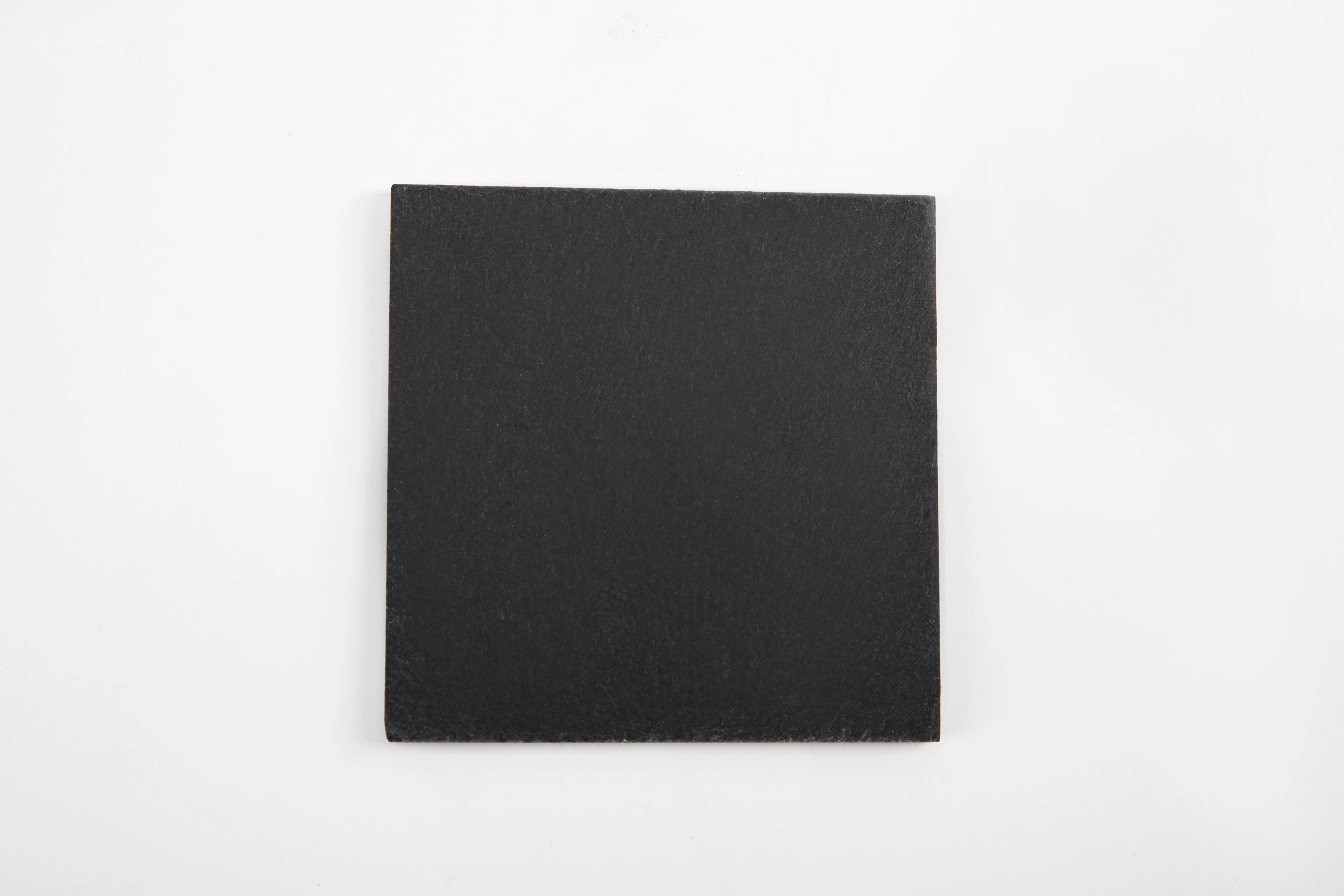 2022 Best Wholesale Rectangle Black Slate Coasters 10*10cm Customized Square Slate Coasters Drink Cup Coaster