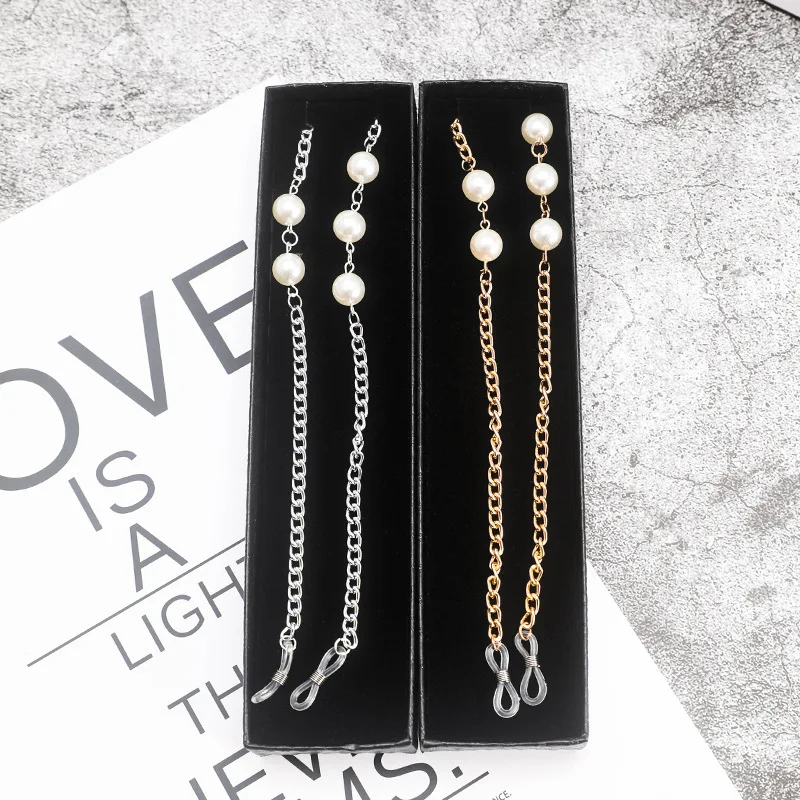  Retro All-match Decorative Bead Sunglasses Chain Necklace Accessories for Customized Logo Sun Glasses