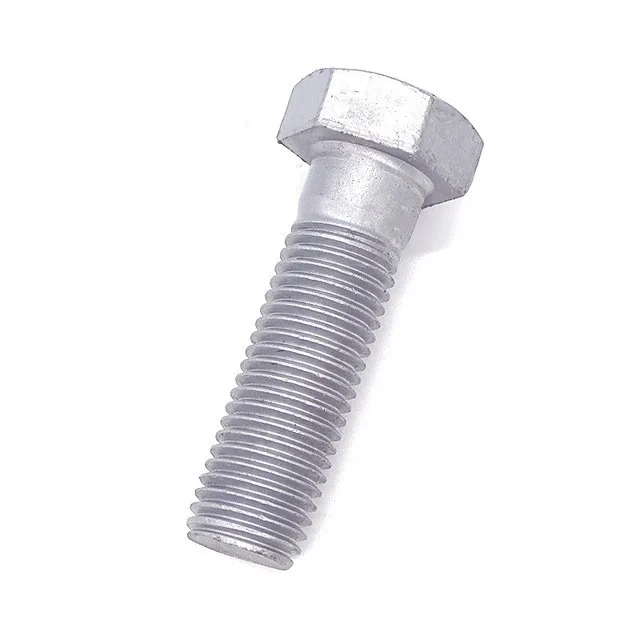 Din931 hot dip galvanized class 4.8 hex bolts with nuts