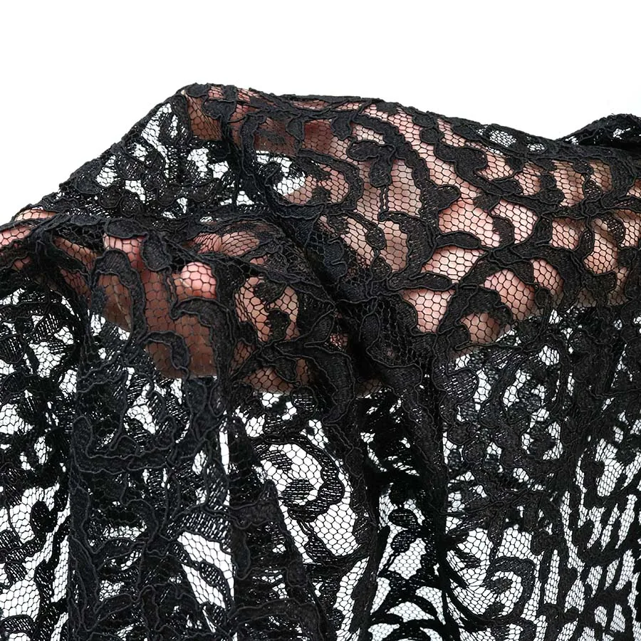 Black High Quality Exquisite 100% Polyester Cord French Lace Fabric for Party Wedding Wear Dresses