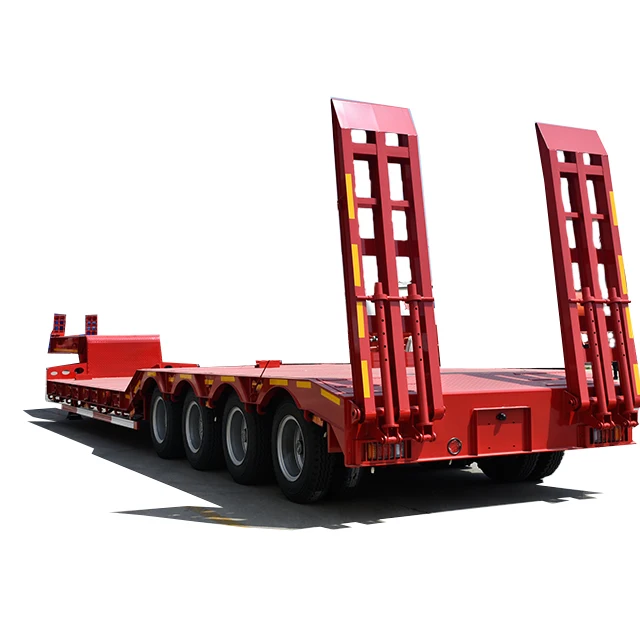 China Manufacture TONGYA Transportation Trailer 80 Ton Lowbed Semi Trailer For Sale