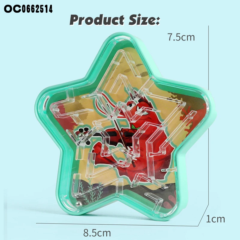 New arrival cheap educational star sea animals kids ball bearing maze game