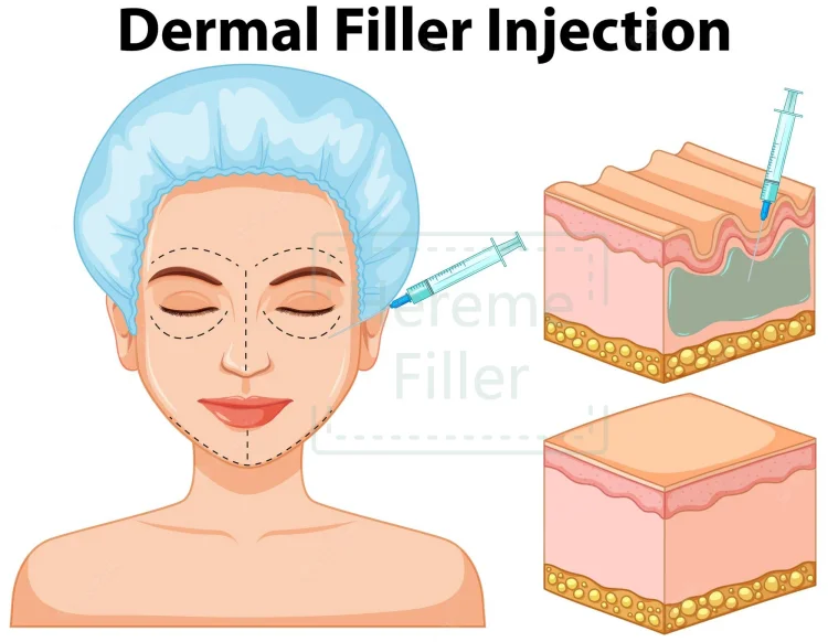Heremefill  Injecting cross-linked gel hyaluronic acid skin filling facial filler facial wrinkles