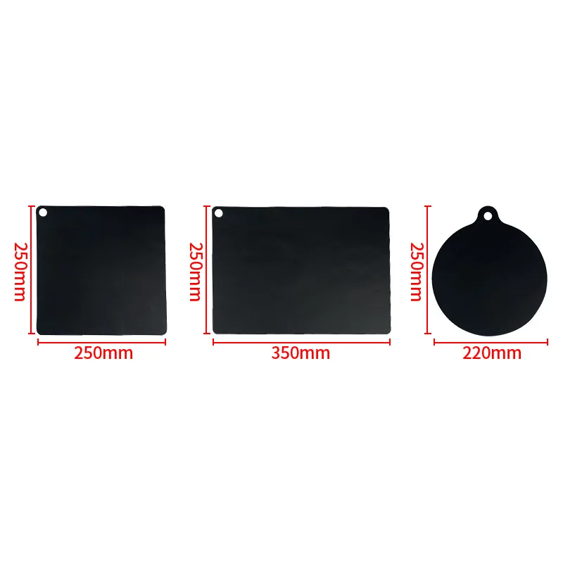 Silicone Mats for Kitchen Induction Cooker Top Quality Pure Black Europe Smooth Home Kitchen Glass Fiber Custom Size Accepted