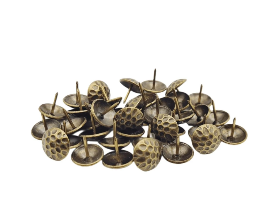 High Quality Old Gold Dimpled Celled Head Tacks Decorative Nails Sofa Nails  Furniture Upholstery Pin