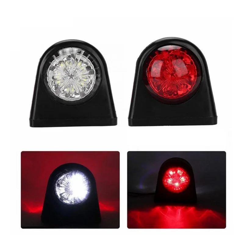  12V/24V с двойными бортами два уход за кожей лица стояночные огни красный + белый индикаторная лампа для грузовика прицепа