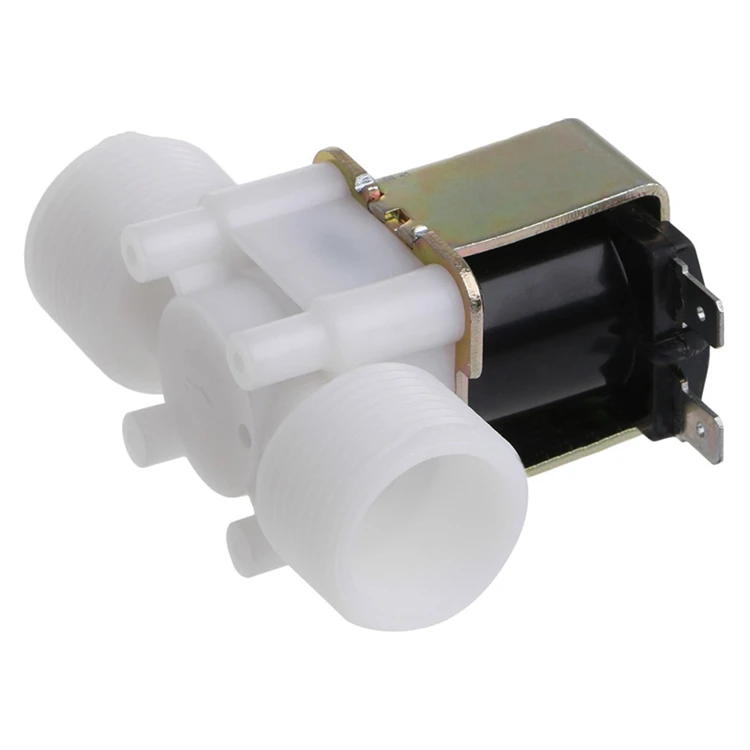 Okystar Plastic 12V 24V Normally Closed Electric Magnetic Water Control Valve Solenoid Valve