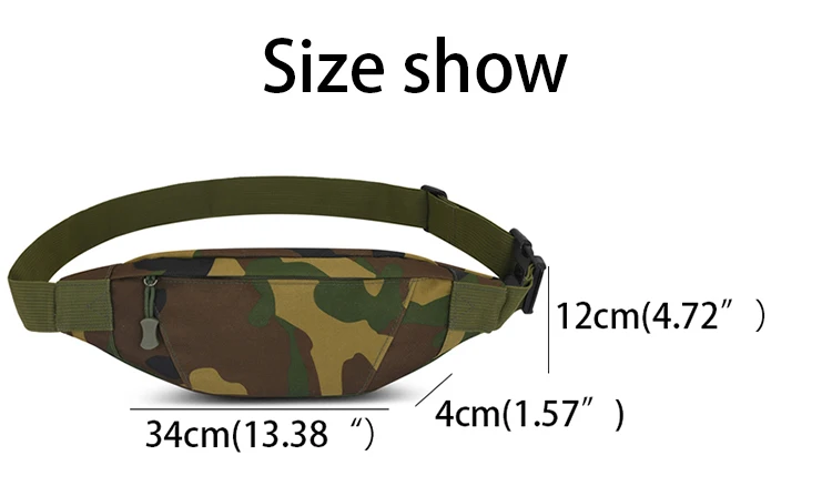
Factory direct custom logo outdoor pouch bum belt women shoulder chest sling bags fanny packs men camouflage waist pack bag 