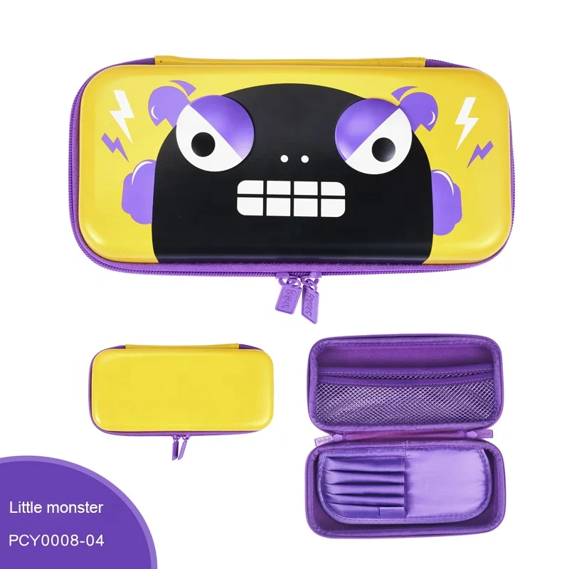 EVA PU multilayer animal octopus bear frog bird kawaii kids cute 3D pencil case