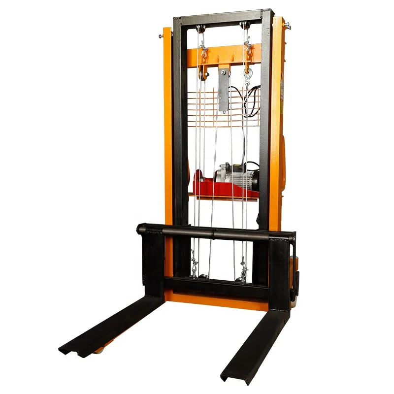 
Shanggong 2 ton vertical drive hydraulic semi-electric pallet stacker electric forklift 