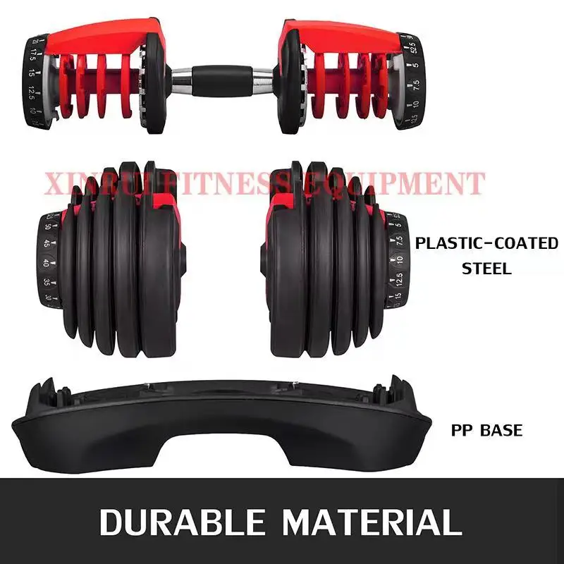 24kg Adjustable  Dumbbell Commercial Home Fitness Equipment