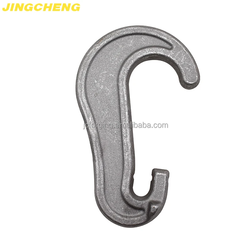 Qingdao Rigging G80 Forged Alloy Steel 9-13MM Lashing Type C Hook with Split Pin for Lashing Chain
