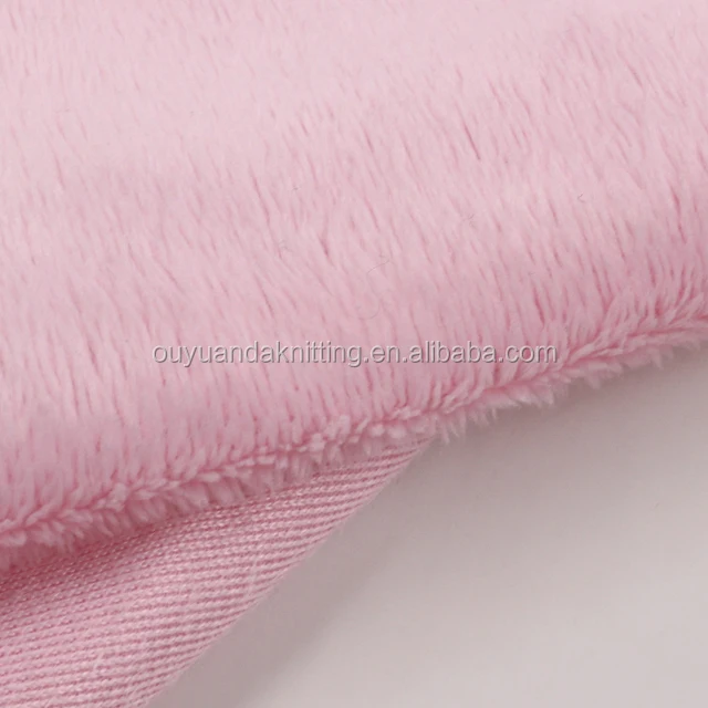 Factory 100% Polyester Super Soft Plush Toy Fabric Brushed Velboa/Velour Minky Fabric for Baby Blanket