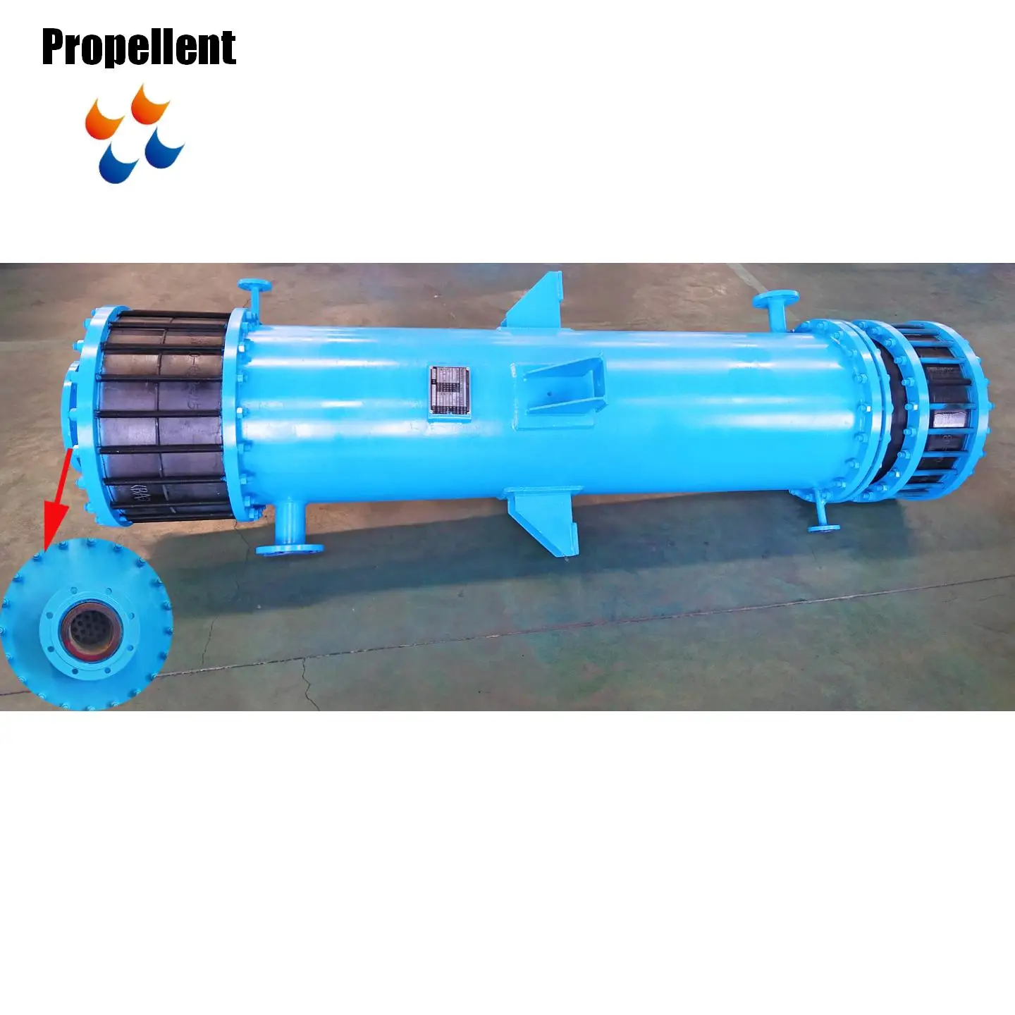 Graphite tubular heat exchanger for Cooling Phosphoric acid line