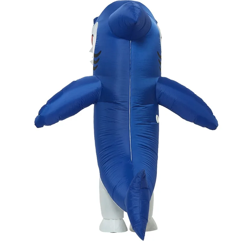 Adult kinds Halloween Party fancy dress inflatable baby blue shark carnival costume blue shark costume