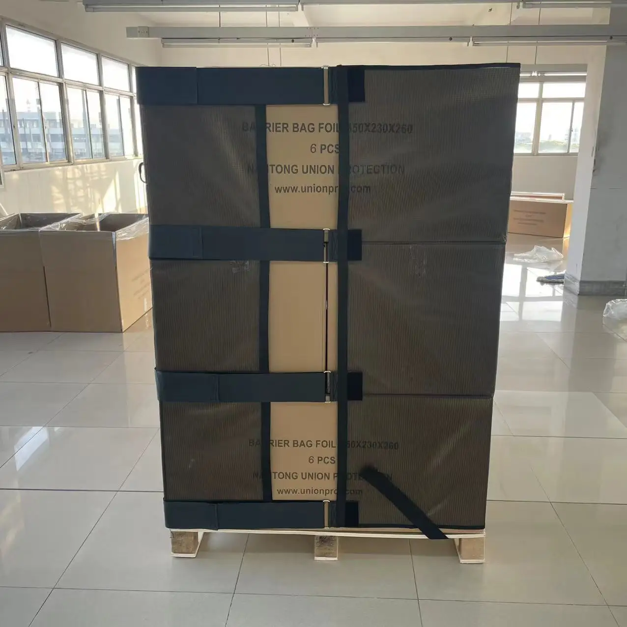 mesh reusable pallet wrap for storage transportation