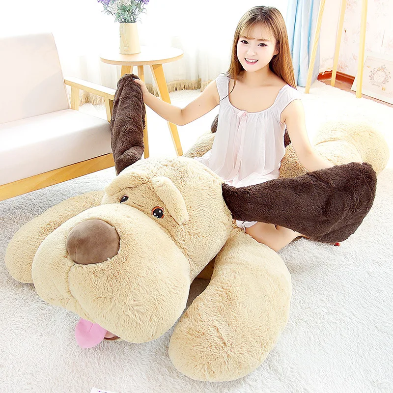 Giant Stuffed Puppy Dog Big Plush Extra Large Stuffed Animals Soft Plush Dog Pillow Big Plush Toy for Girls Kids