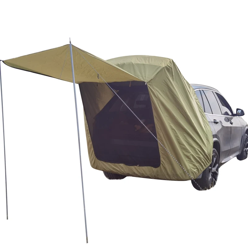 JY Outdoor Barbecue Camping Car Tail Extension Tent Sunshade Rainproof Travel Outdoor Car Trunk Tent