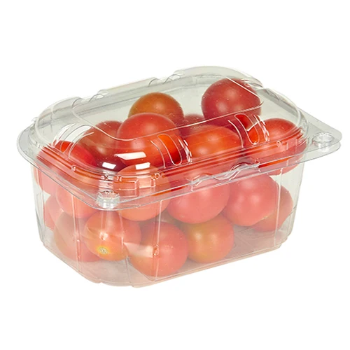 250g cherry tomato strawberry fruit packaging Hinge Clamshell Container