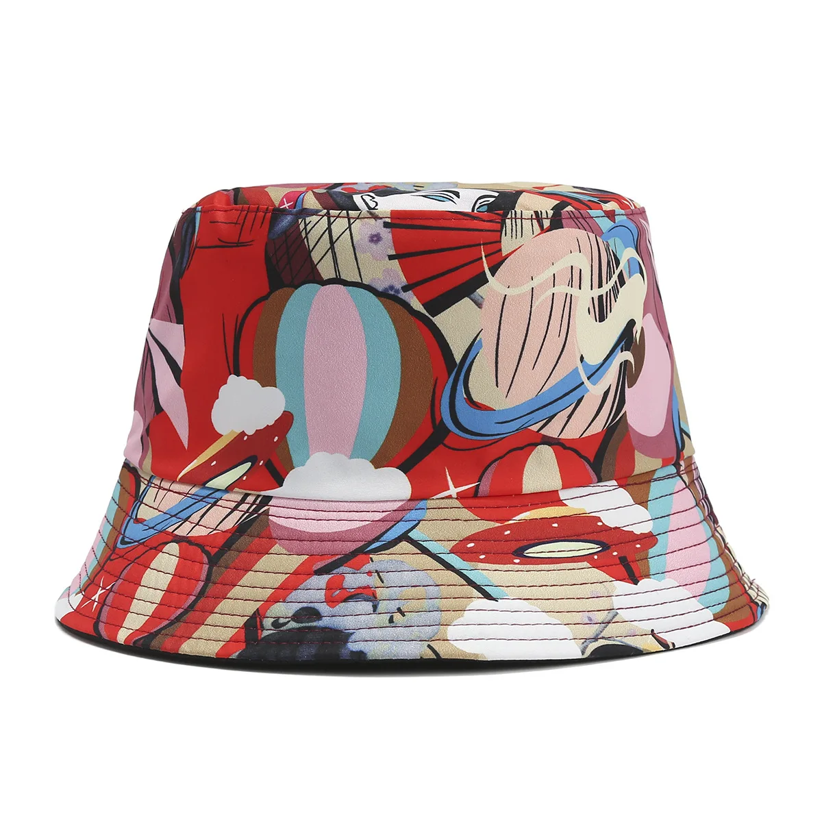 Bucket Hat  European Style Fisherman Hat Cool Style Fisherman Hunting Hat Foldable Sunhat
