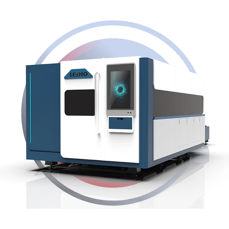 Industrial 4020 3000W All Cover Coil Laser Cutting Machine For Metal