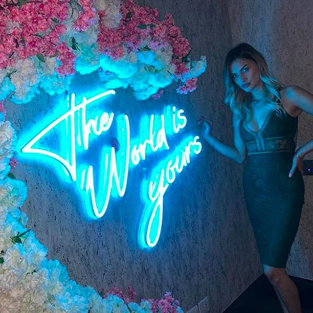 B-neon Decorative Glass Tube Pvc Silicone Outdoor Letter Sign Luces Neon Selfie