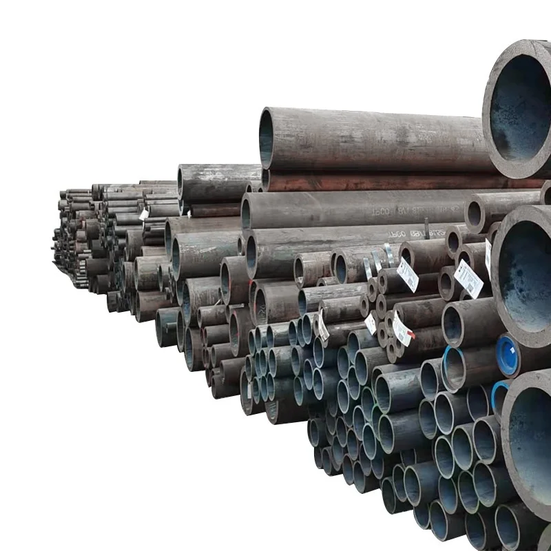 Low price ASTM A53 A106 Gr.B low carbon iron steel seamless pipe Sch40 Sch80 Hot Rolled ms round tube