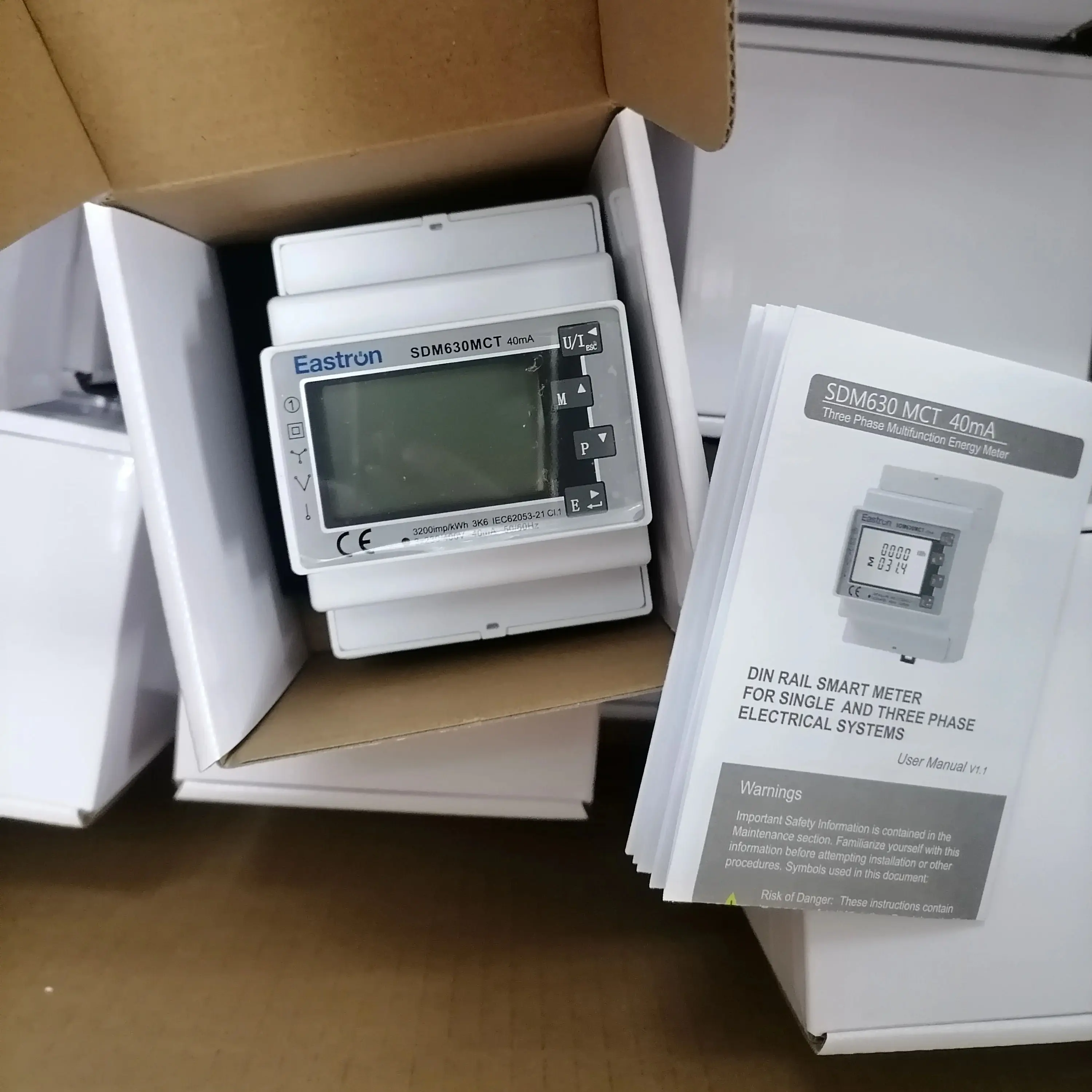 Deye Smart Meter 3 Phase SDM630MCT-40mA SDM630Modbus V2 Eastron Electric Meter Wireless Electricity Energy Meter For PV
